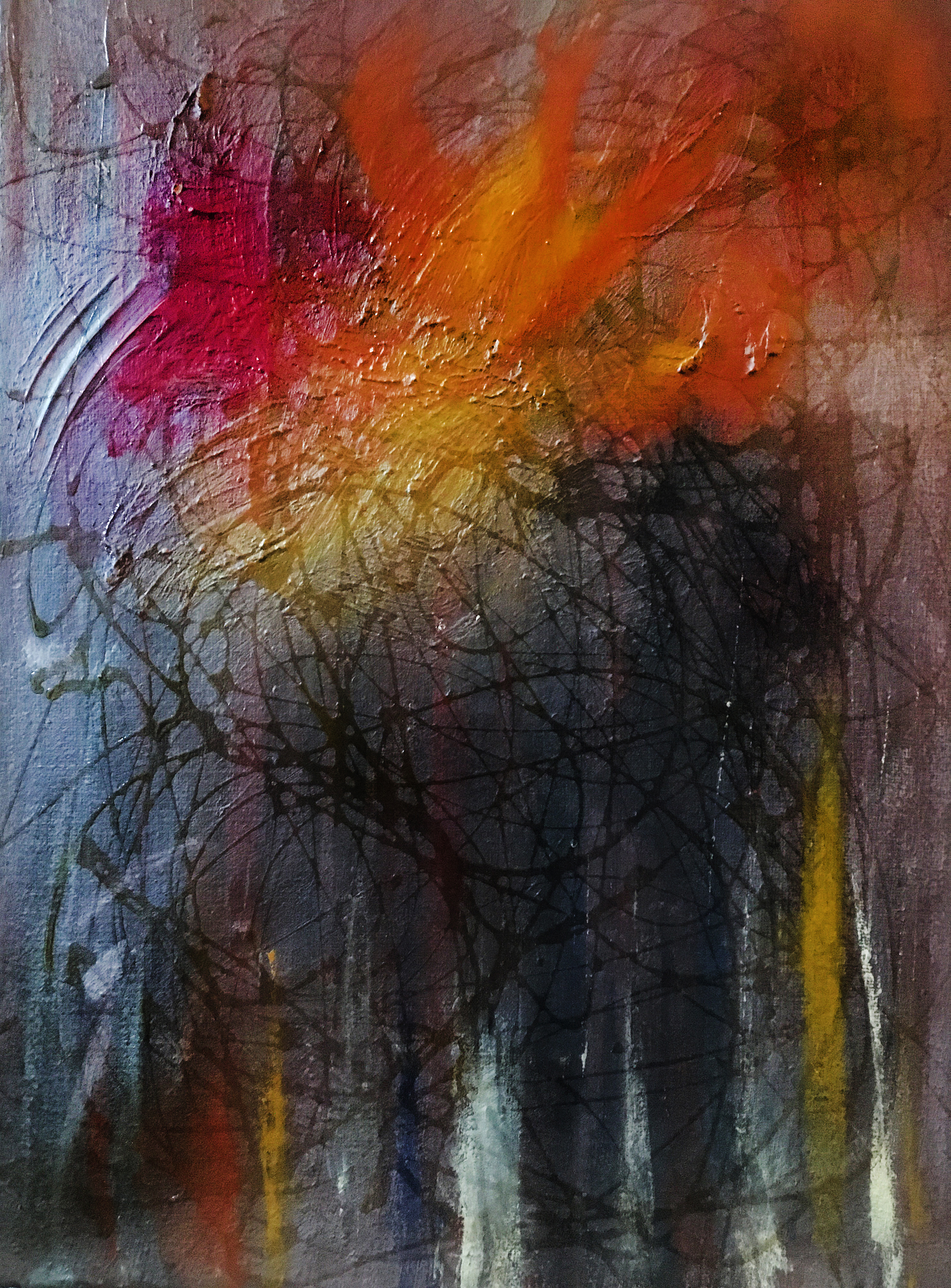 2017, Ohne Titel, Malerei, Öl, Acryl